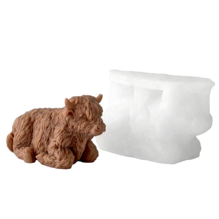 

Yak Shape Silicone Molds for Handmade Candle Soap Easy Demolding Multipurpose Animal Silicone Mould for Resin Casting