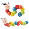 Toddler Caterpillar Toy Kids Wooden Bead Toy, Educational Twisting for Fine Motor Skills, Number Color Preschool Learning Toddlers Toys