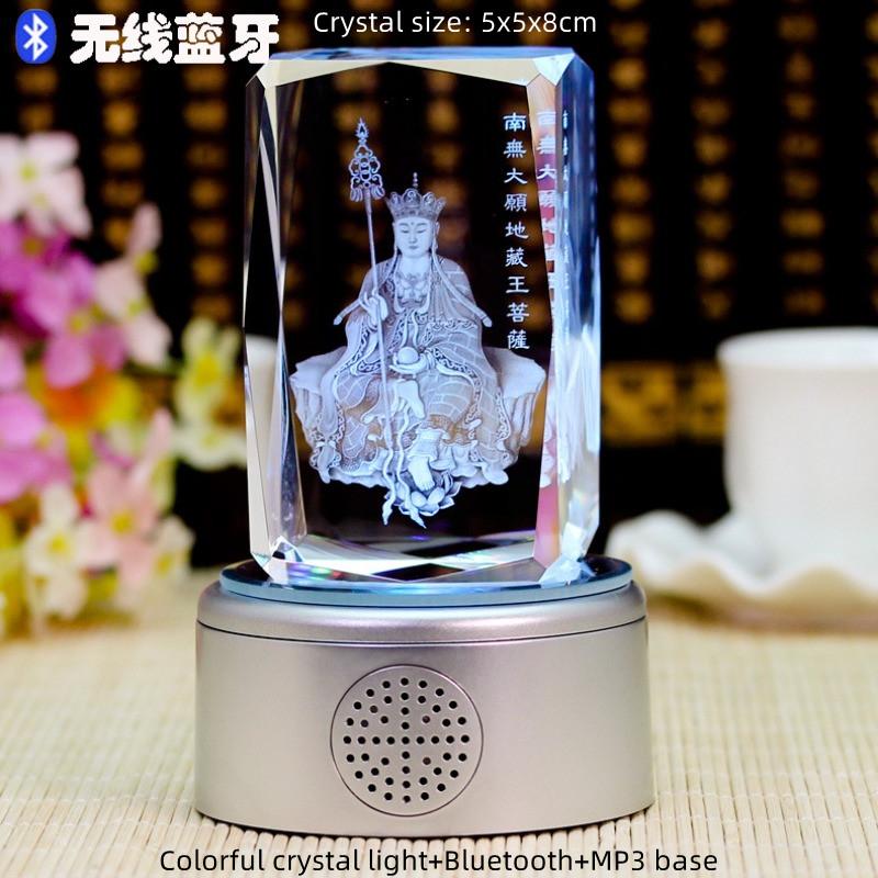 

Орнамент из хрусталя Статуя Будды Короля Тибета Бодхисаттвы Украшения для дома Аксессуары Хрустальные поделки Хрустальная лампа