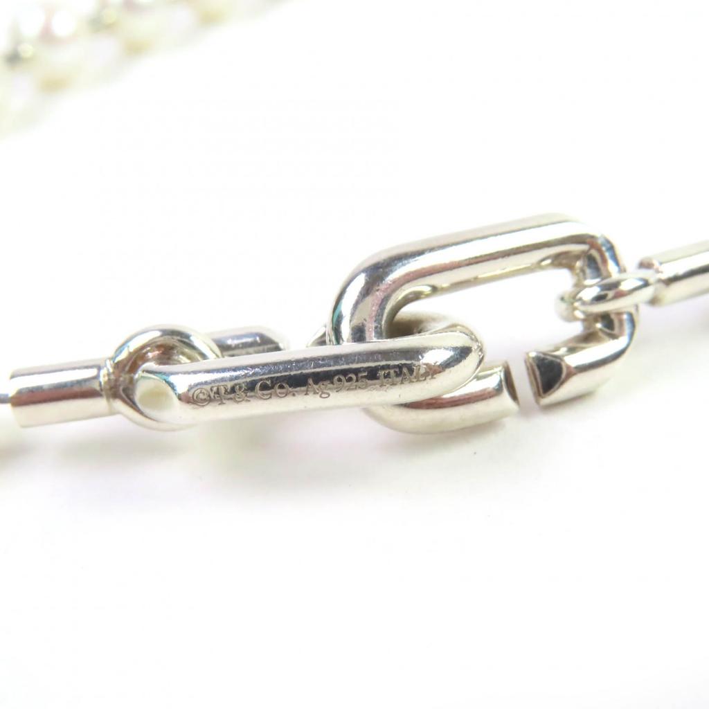 TIFFANY&Co. bracelet Medium Pearl Rock Bracelet Silver AG925 Women Used