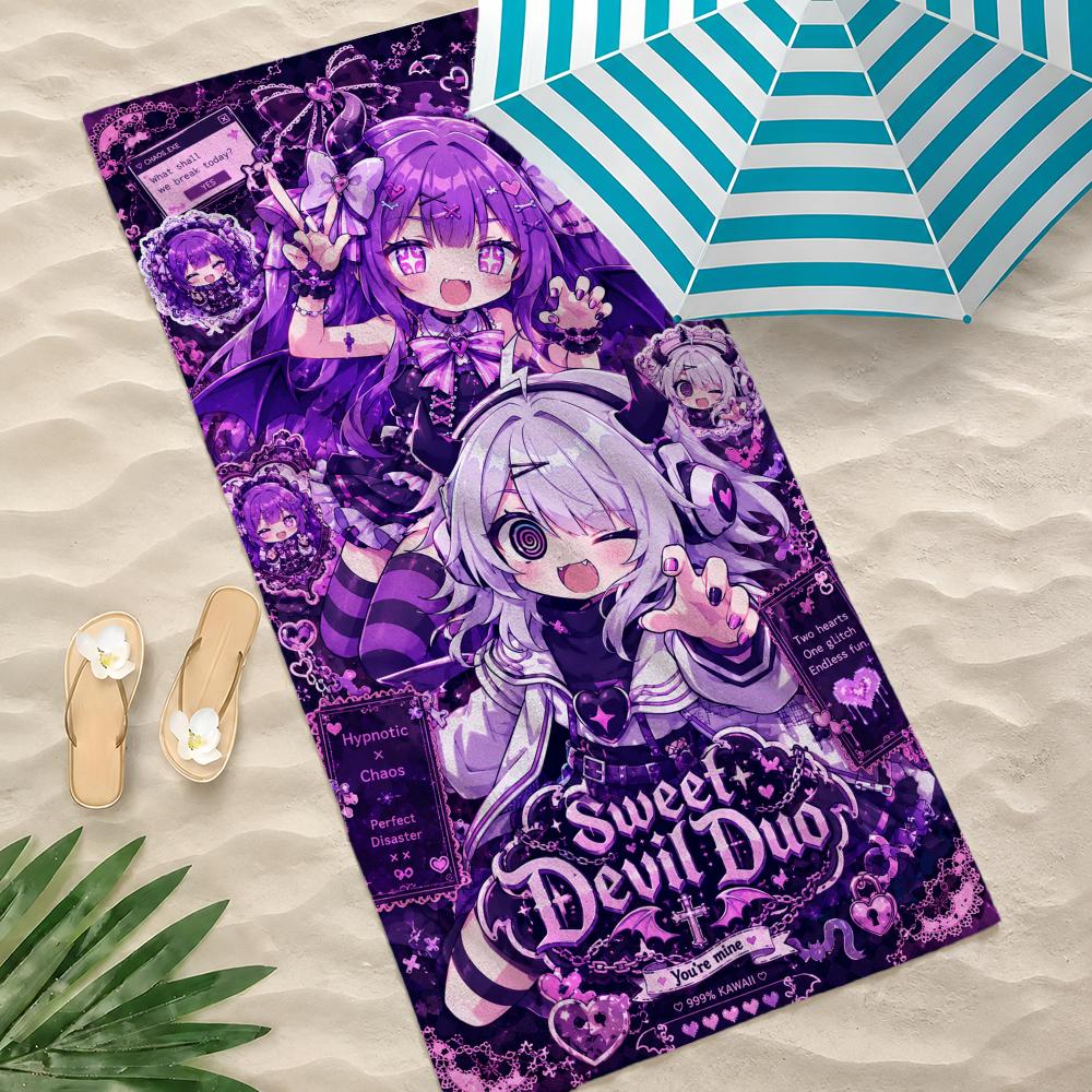 Game Yunyun Syndrome Towel Towel Beach Towel Oversized Quick Dry Towel Absorbent Soft Swim BeachTowels for Men Women