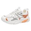 Men's Chunky Platform Sneakers Non-Slip Breathable Lace-Up Walking Shoes for Male Comfortable Casual Faux Leather Running Workout Tennis Sneakers