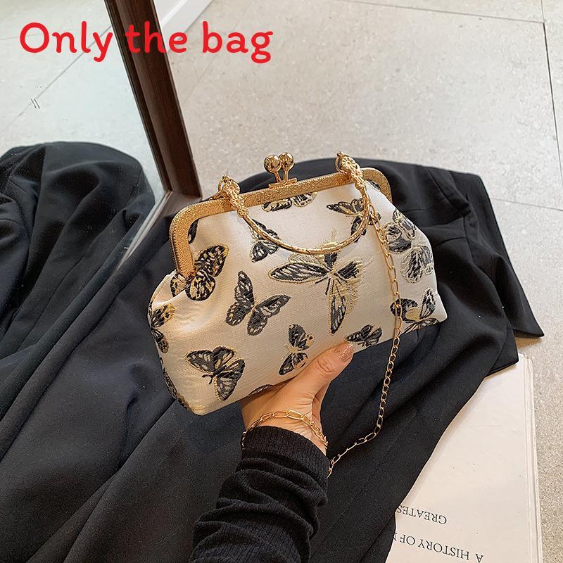New Chinese Style Embroidered Butterfly Chain Shoulder Bag For Daily Use