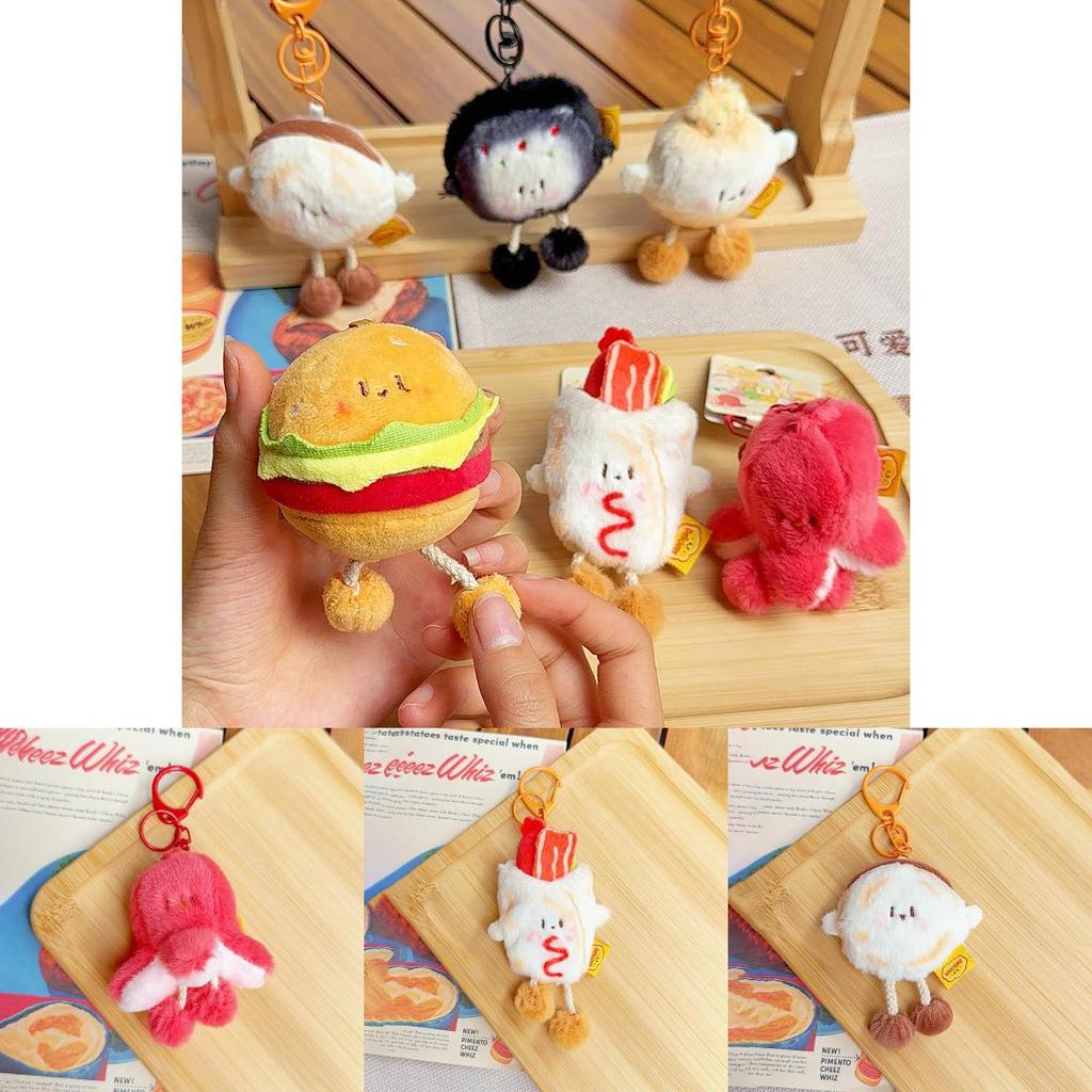 Octopus Hand Grabbed Pancake Plush Keychain With Pull Out Mini And Novelty Style For Bag And Key Accessory