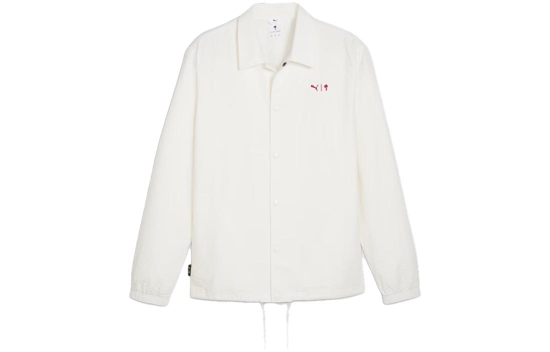 PUMA Jackets Men s White Lapel Moderate Other 622296-65 S