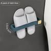 Shoe Rack Perforated Free No Floor Space Adhesive Type White/blue/ Storage Tools Shoe Shelf Simple Household Use