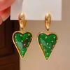 Retro Exaggerated Baroque Love Strawberry Women's Earrings 2024 Fashion New Fruit Series Leisure Holiday Ear Accessories
