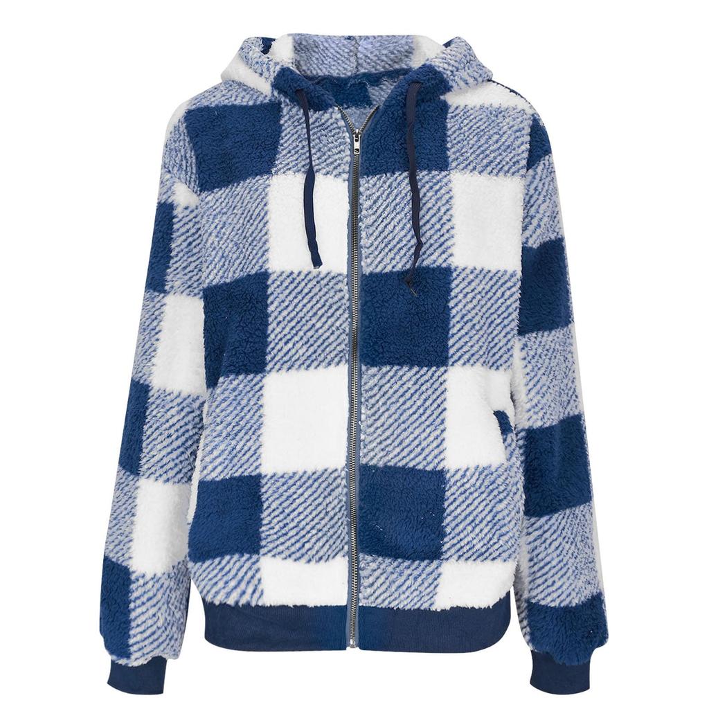 Women's Fashionable Long Sleeved Pocket Casual Hoodie Jacket