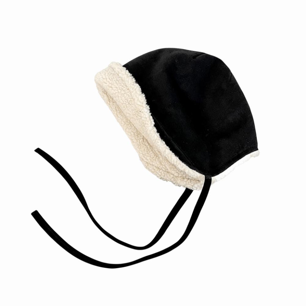 Multicolor Ear-flap Lenin Cap Suede Earflap Protection Fleece-lined Basin Hat Windproof Cold Protection Beanie Cap