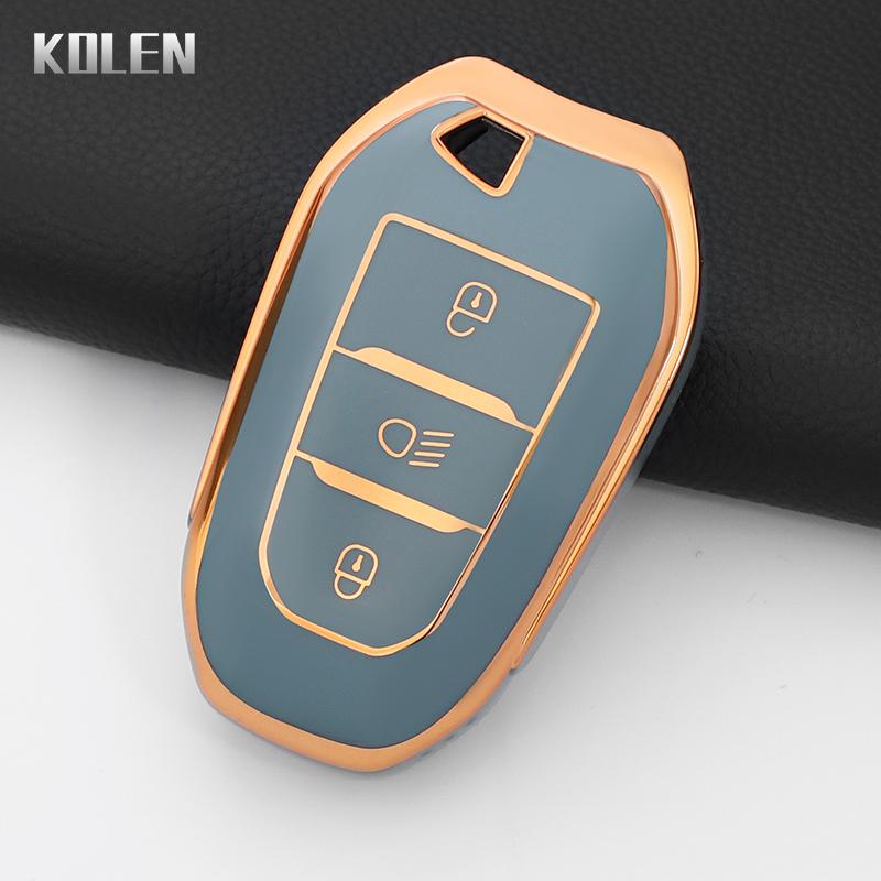 Tpu Car Key Case Cover Shell For Peugeot 308 408 508 2008 3008 4008 5008 Citroen C4 C4L C6 C3-Xr Picasso Ds3 Ds4 Ds5 Accessories