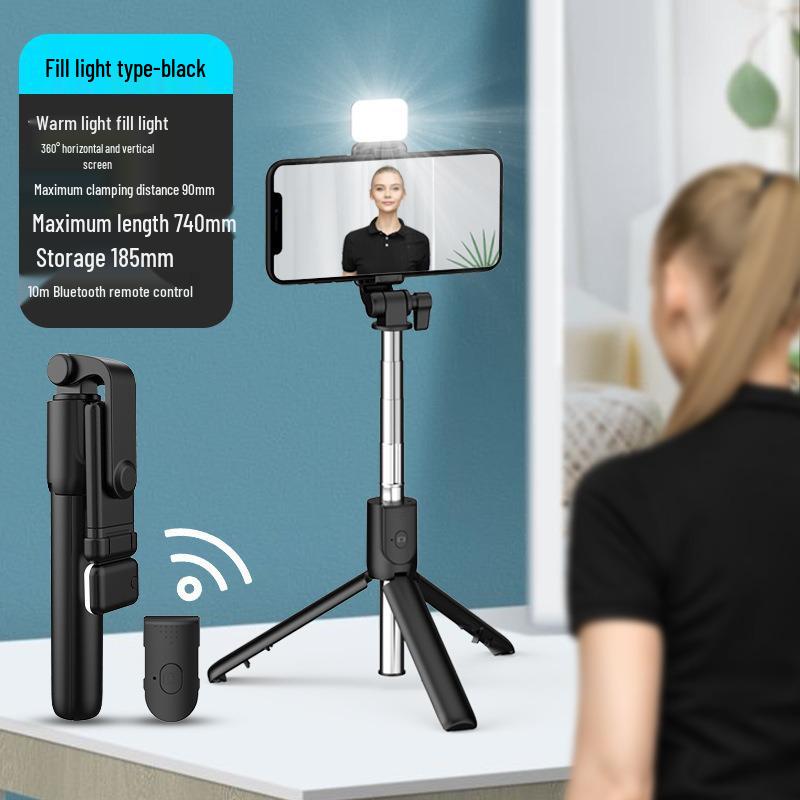 360° Anti-Shake Selfie Stick Tripod with Portable Bluetooth Remote