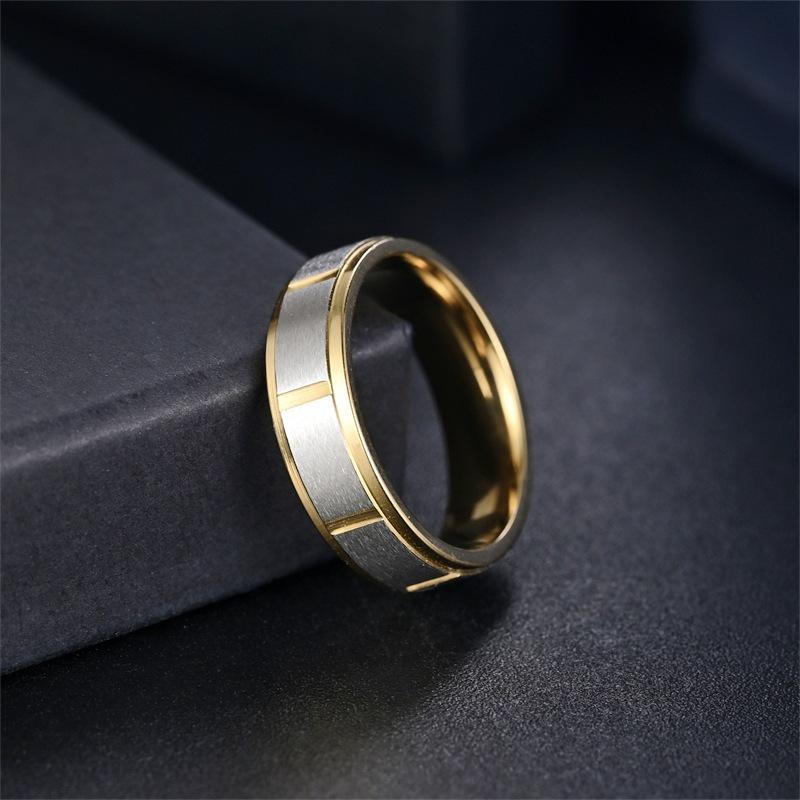 Trendy Fashion Titanium Steel Batch Flower Ring Women's Senior Temperament Couple Ring Trendy Men's Hand Jewelry