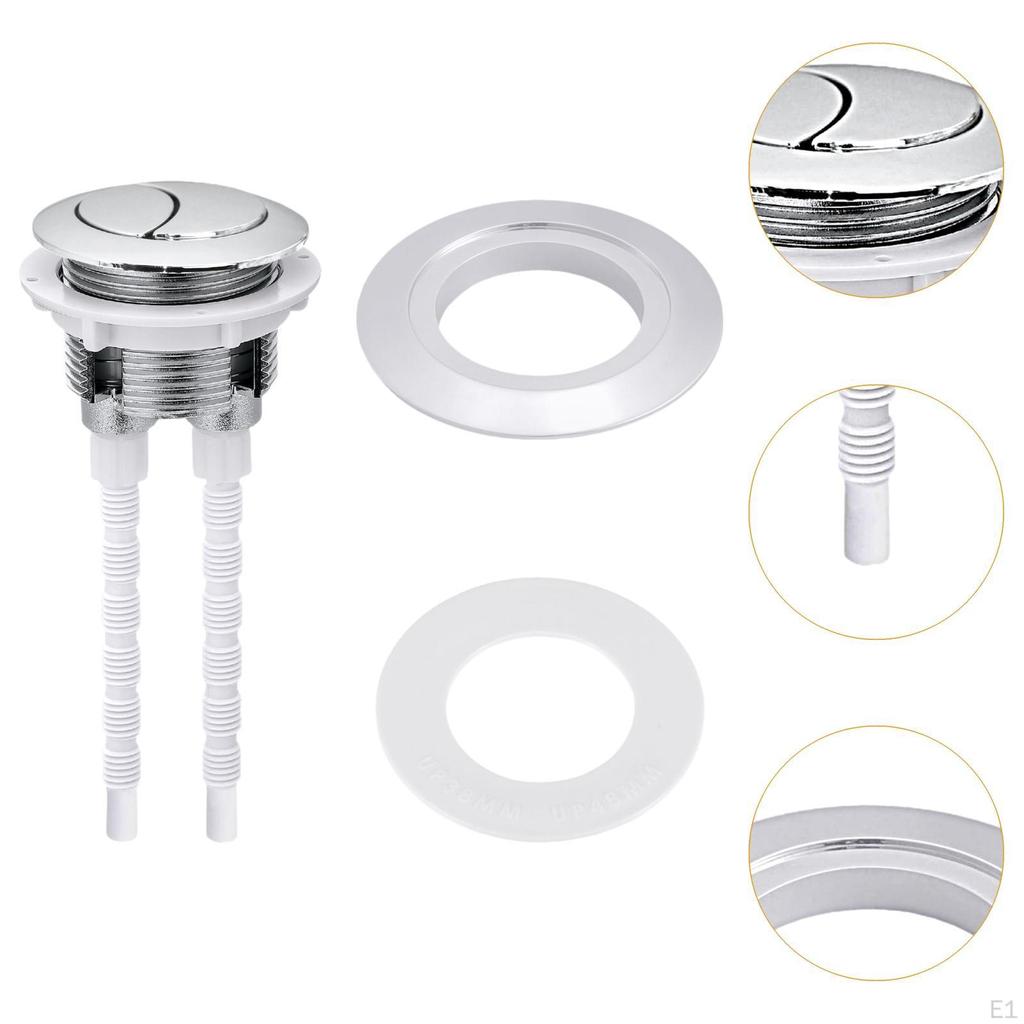Flush Button for Toilets, Round Tank Accessory Options Available