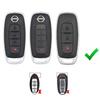 Carbon Pattern Key Fob Case For Nissan 22+ARIYA Rogue Kicks Pathfinder Smart Key