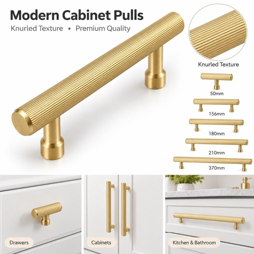 Brushed Gold Cabinet Handles Surface Mounted Cupboard Handles New Drawer Pulls Drawer Hardware