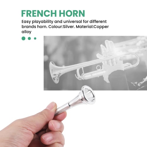 Xsdjasd French Horn Mouthpiece Kit Includes 1 French Horn Mouthpiece for Adults, Kids, and Beginners - B