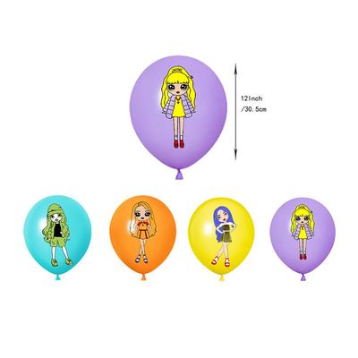 Neue 30 STÜCKE Neue Rainbow-High Partyzubehör Beinhaltet eine Banner, Kuchentopper, Ballons