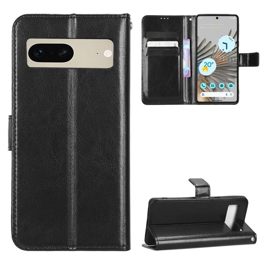 For Google Pixel 7 Wallet Case with Kickstand & Card Slots – Shockproof, Dustproof, Business Heavy Duty Flip Leather Cover