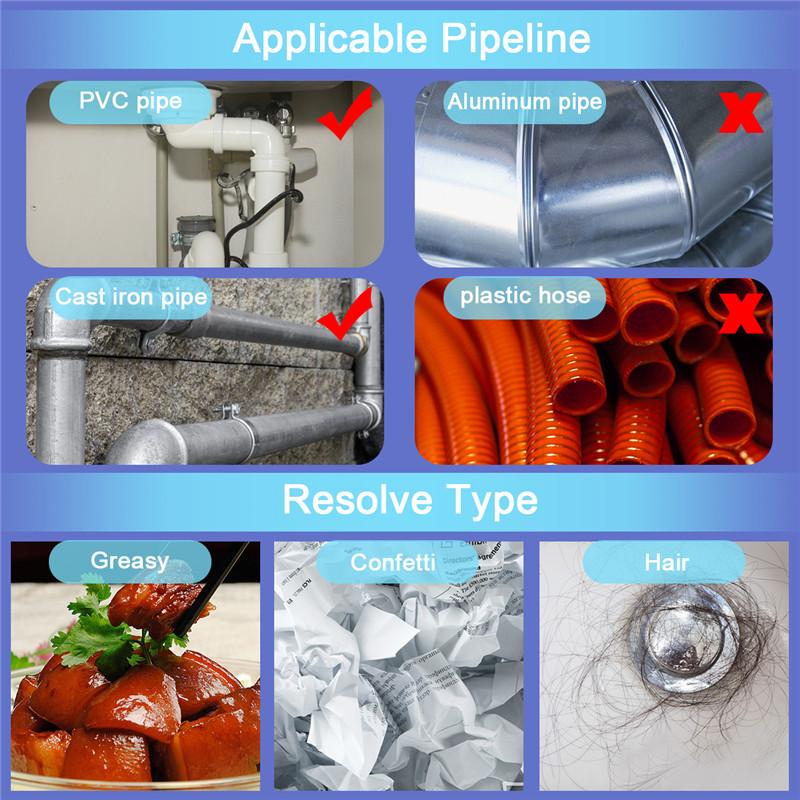 Güçlü Kanal Açıcılar Boru Temizleme Maddesi Mutfak Su Boruları Kanalizasyon Tuvalet Tıkanıklığı Aleti Temizleyici Koku Giderici Kimyasallar Lavabo Temizleyici