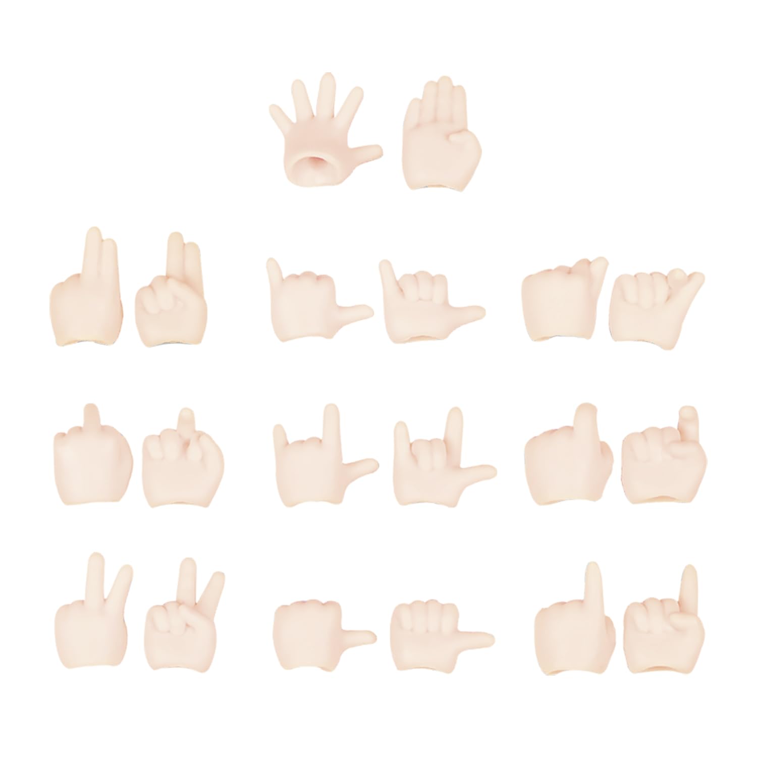 

YMY ob11 Doll Body Replacement Hand Group Sakura Pink (5 pairs)