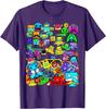 Videospiel Geometrie Videospieler Liebhaber Dash T-Shirt