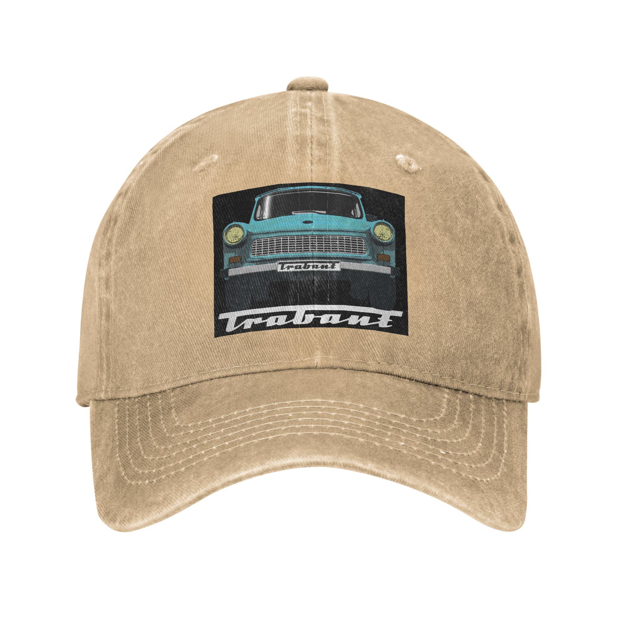 

Trabant 601 blue on black Washed Denim Cap Casual Baseball Caps Adjustable Hat Summer Unisex Baseball Hats One Size