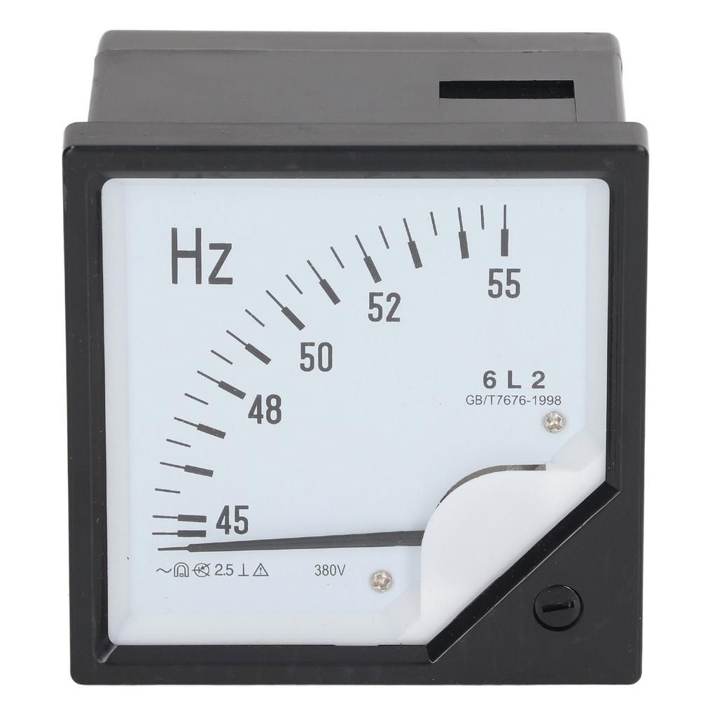 AC 380V Pointer Type Frequency Meter High Accuracy Square Panel Frequency Detector 45‑55Hz