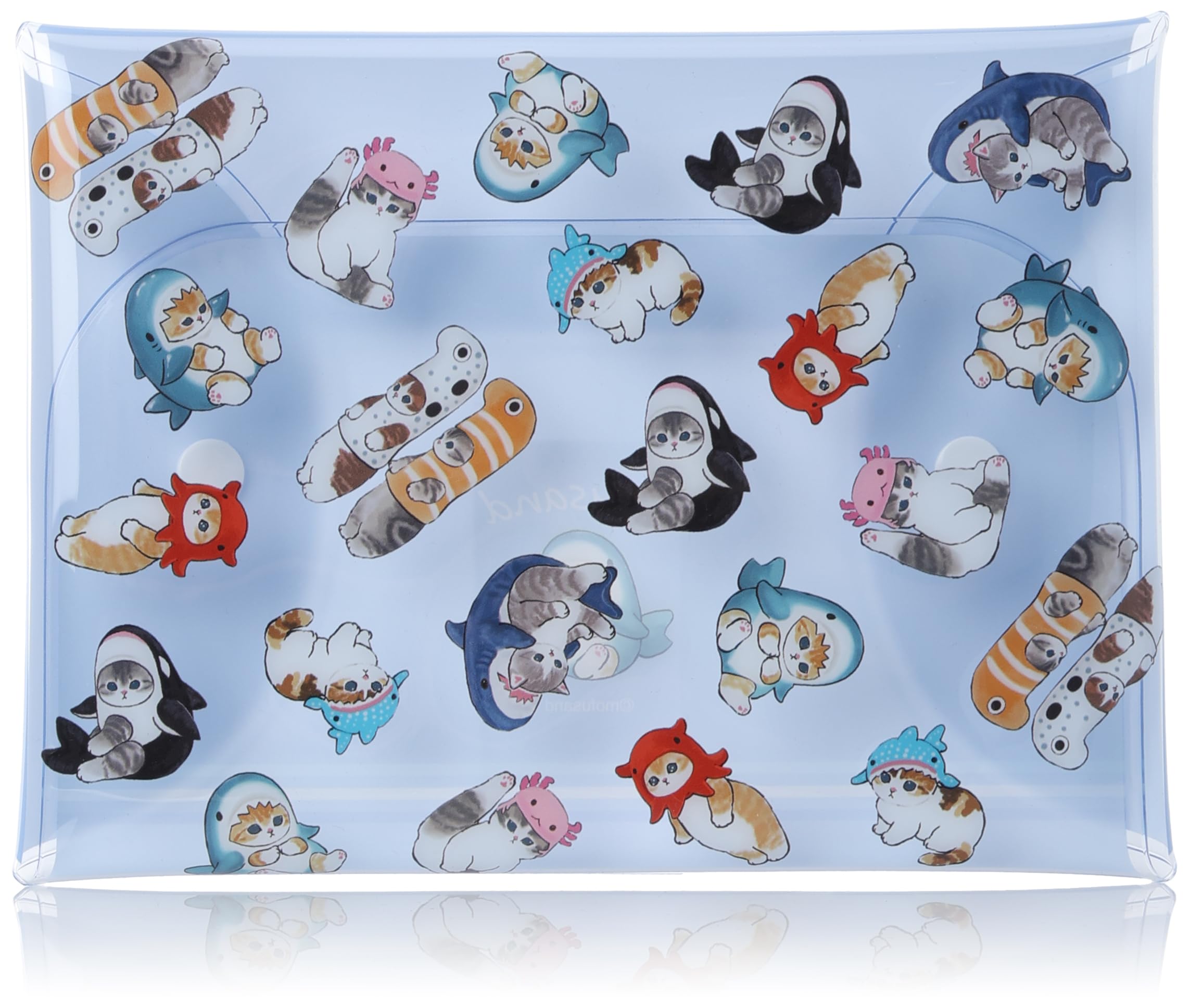 

Mofusand Clear Small Item Makeup and Sea Creatures Multi-Case LL, Case, Pouch, Stationery, Women s, Students, Children, mofusand0015, (MFS-125)