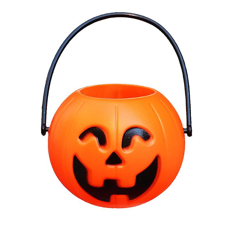 Handheld Pumpkin Lantern with Sound Control – Colorful Halloween Candy Bucket in Various Sizes
