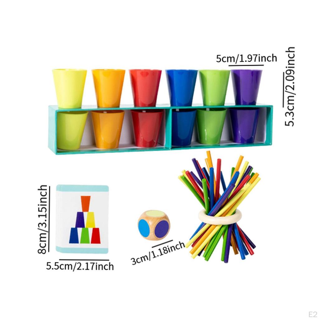 Color Matching Game Set Board Activity, Memory Training Birthday Party Supplies Early Education