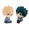 MHA Anime Figürü sevimli Midoriya Izuku Figürü Bakugou Katsuki aksiyon figürü Yukarı bak figür mini sevimli Oyuncak Koleksiyonluk bebek Hediyeler