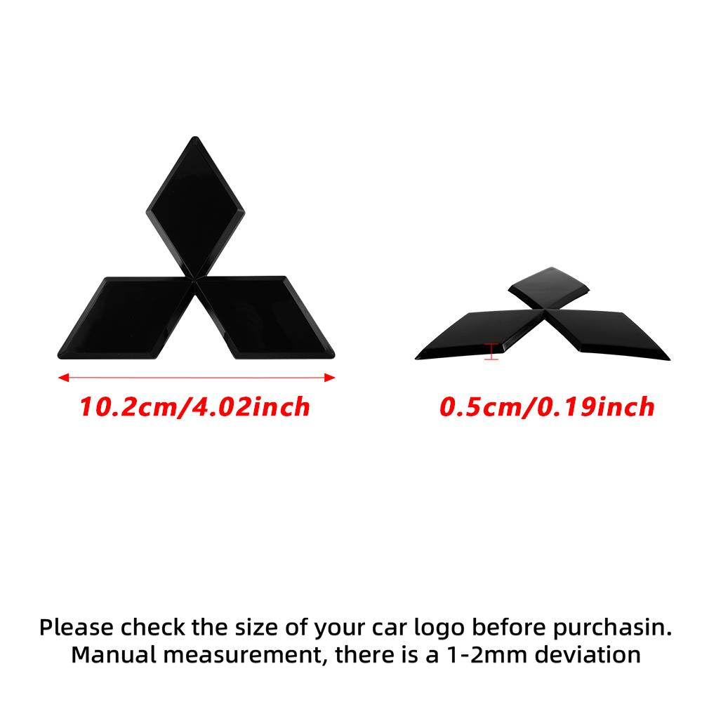 Car Logo Front Rear Stickers Decoration Badge Accessories For Mitsubishi 9 Ralliart ASX L200 Colt Outlander Pajero Lancer Cross