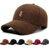 Autumn Winter Corduroy Baseball Cap Women Retro Cap Men Outdoor Hard Top Cap