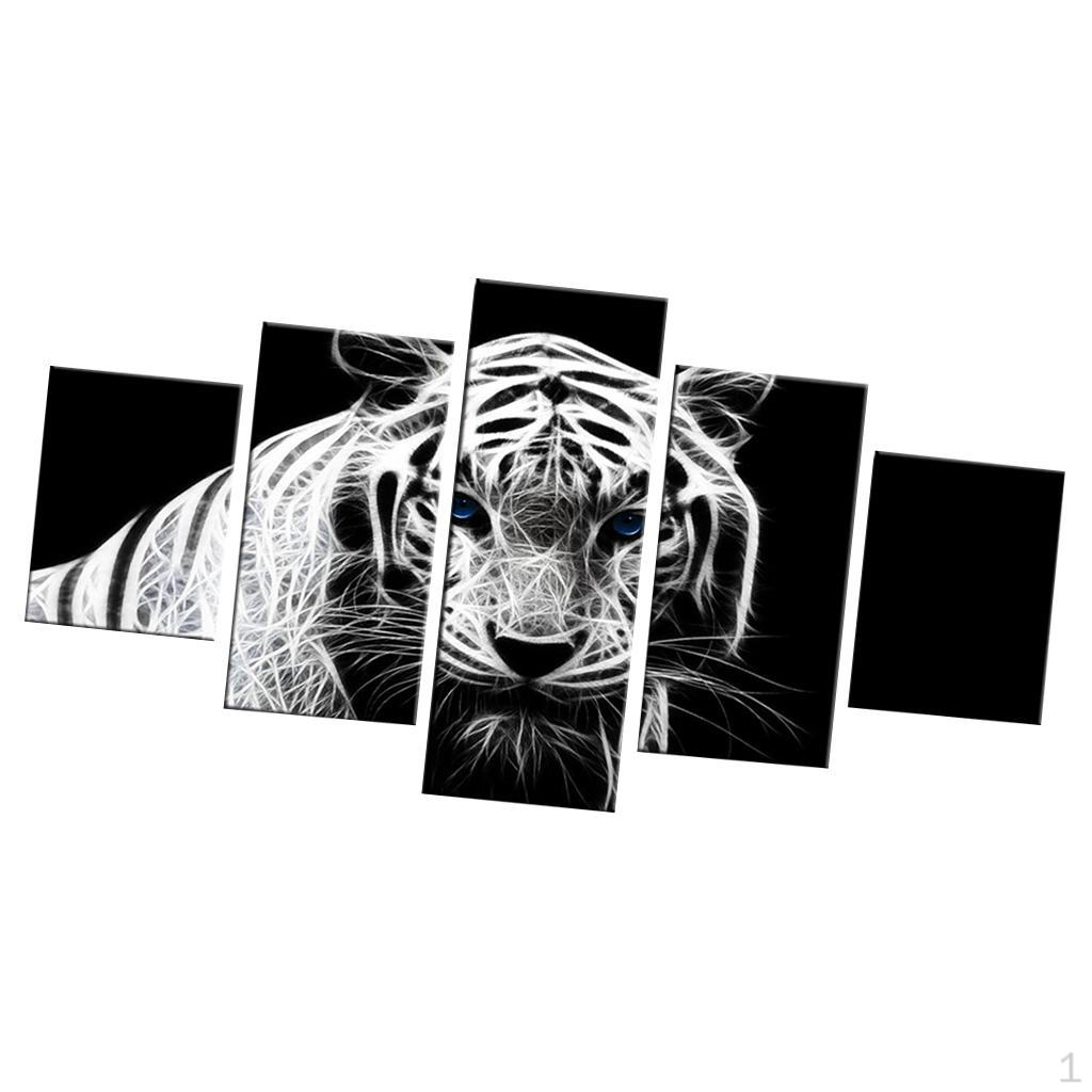

Sea Beach Canvas Prints Pictures Paintings on Wall Art, Abstract Landscape Artwork Tiger
