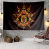Flaming Manchester Crest Tapestry, Unique Design Tapestry, Wall Decor for Bedroom,Livingroom, Playroom,Heartwarming Fan Holiday Gifts
