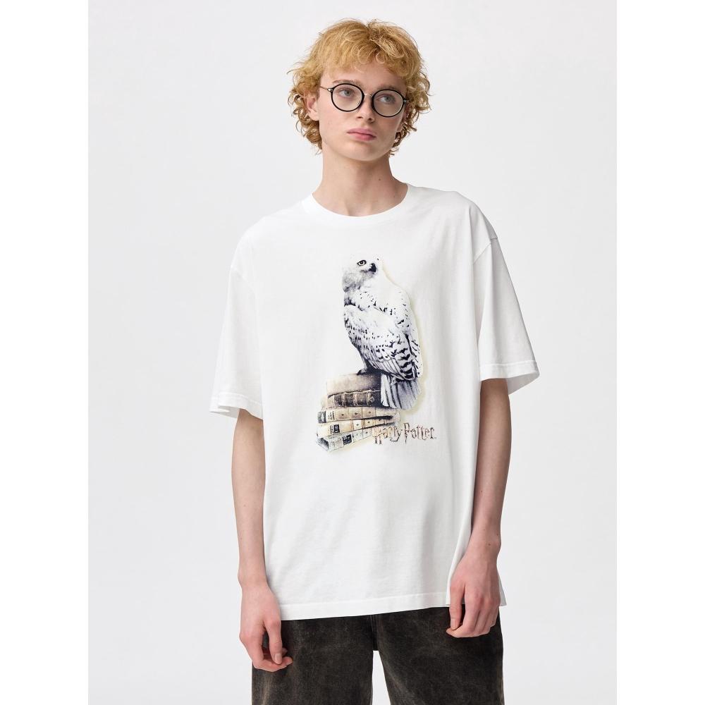 

Gu By Uniqlo Washed Graphic T Harry poTTer 01 OFF WHITE/3XL