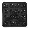 Black Pool Ball Tray 16 Holes Billiard Storage Tray Billiard Ball Plate  Pub Use