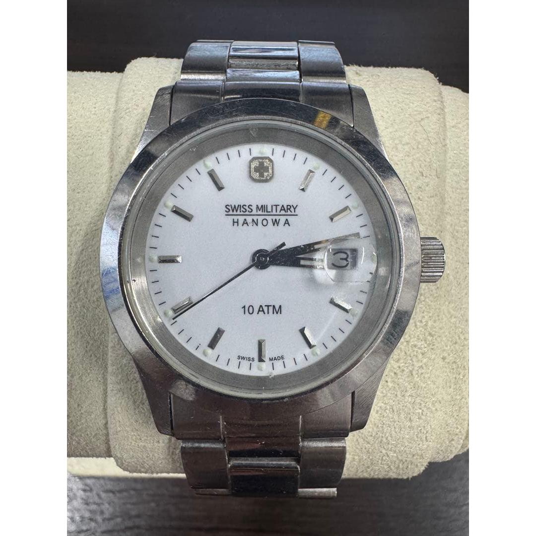 Used [Battery replaced/working item] Swiss Military Hanowa Watch Date 10ATM
