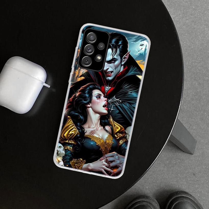 Gothic Vampire Scarlet Art Phone Case for Samsung Galaxy A17 A16 A26 A36 A56 A57 A37 A15 A25 A35 A55 A14 A24 A34 A54 A13 A23 A33