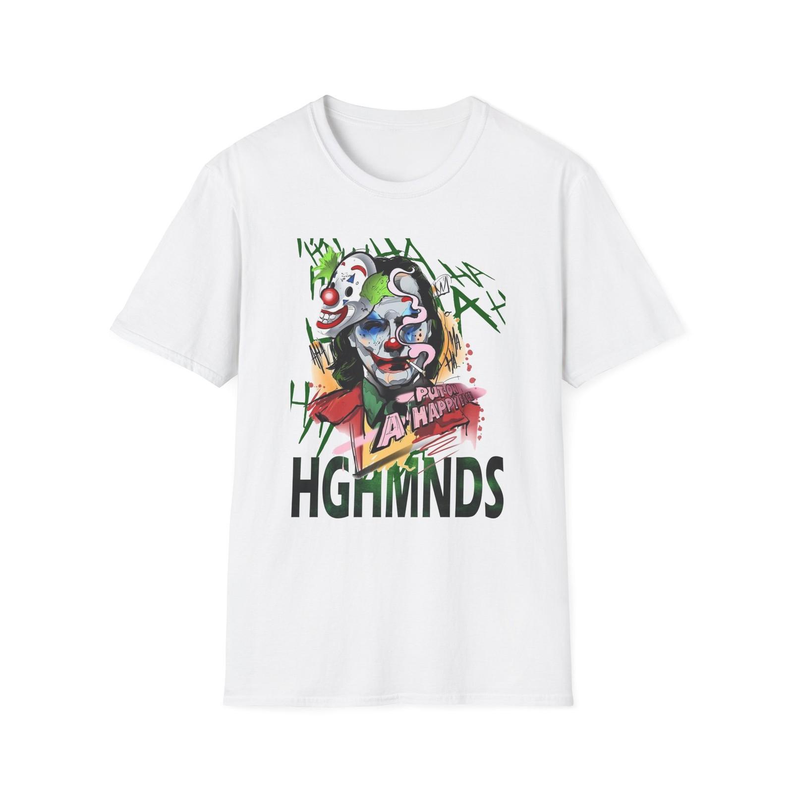 

Colorful Joker Graphic T-Shirt for Fans, Unisex Softstyle Tee, Gift S разноцветный