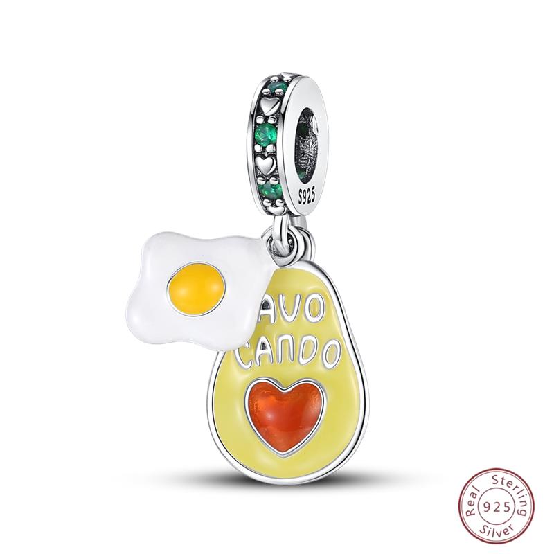 Copper Beaded Pendant Donut Dessert Cake Original 3Mm Bracelet Women Fine Jewelry