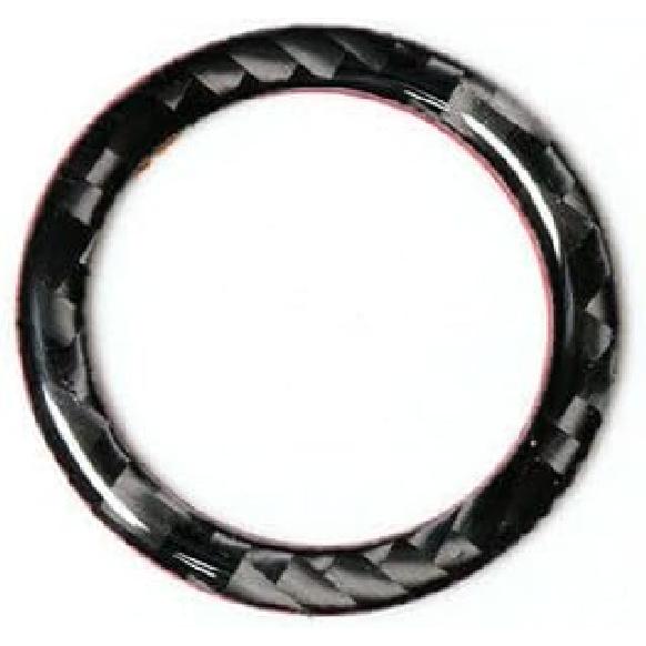 Car engine start/stop switch button with ring cover decoration for BMW 3 Series E90 E91 E92 E93 2005-2011 (black)