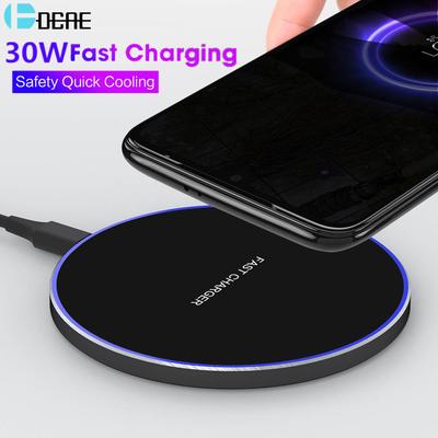 Wireless Charger 30w Fast Charging For Samsung S22 S21 S20 Note 20 For Iphone 14 13 12 11 Pro Xs X 8 Induction Quick Charge Pad