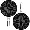 2Pcs Mesh Splatter Screen Silicone Frying Pan Screen Effective Pan Splatter Guard Easy To Clean Oil Splatter Screen Safe Reliable Splatter Screen