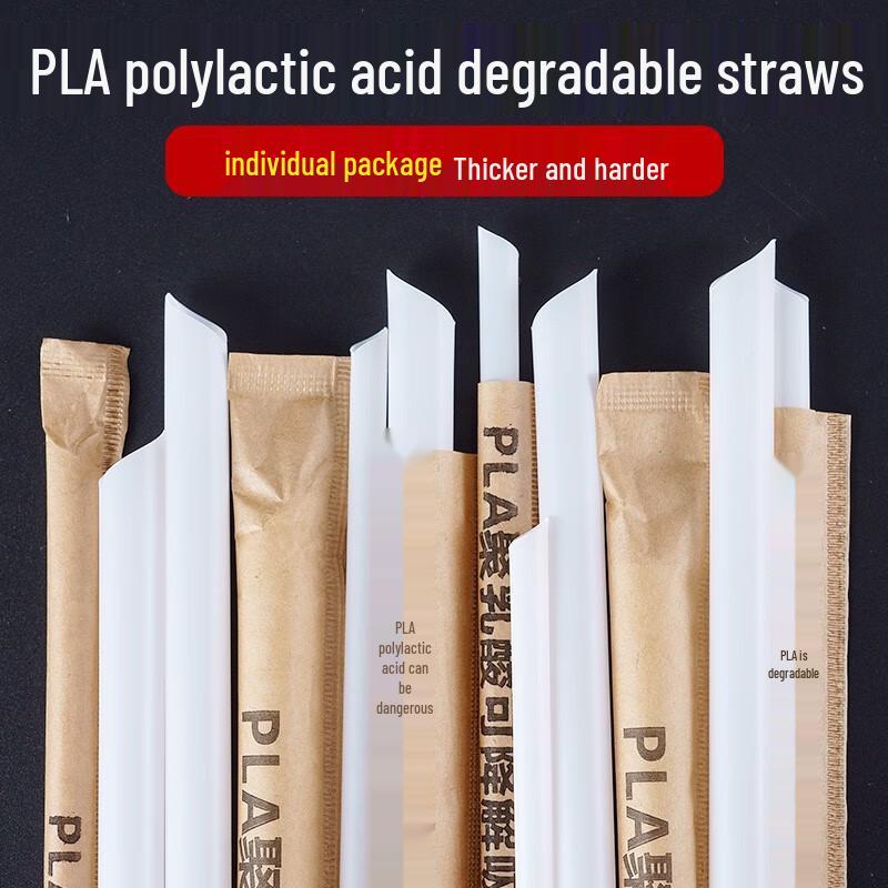 COFLYEE Biodegradable PLA Disposable Straws