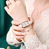 Women's Quartz Wristwatches Rectangle Ladies Fashion Green Clock Top Luxury Gifts Watches for Wife, Family, Friend