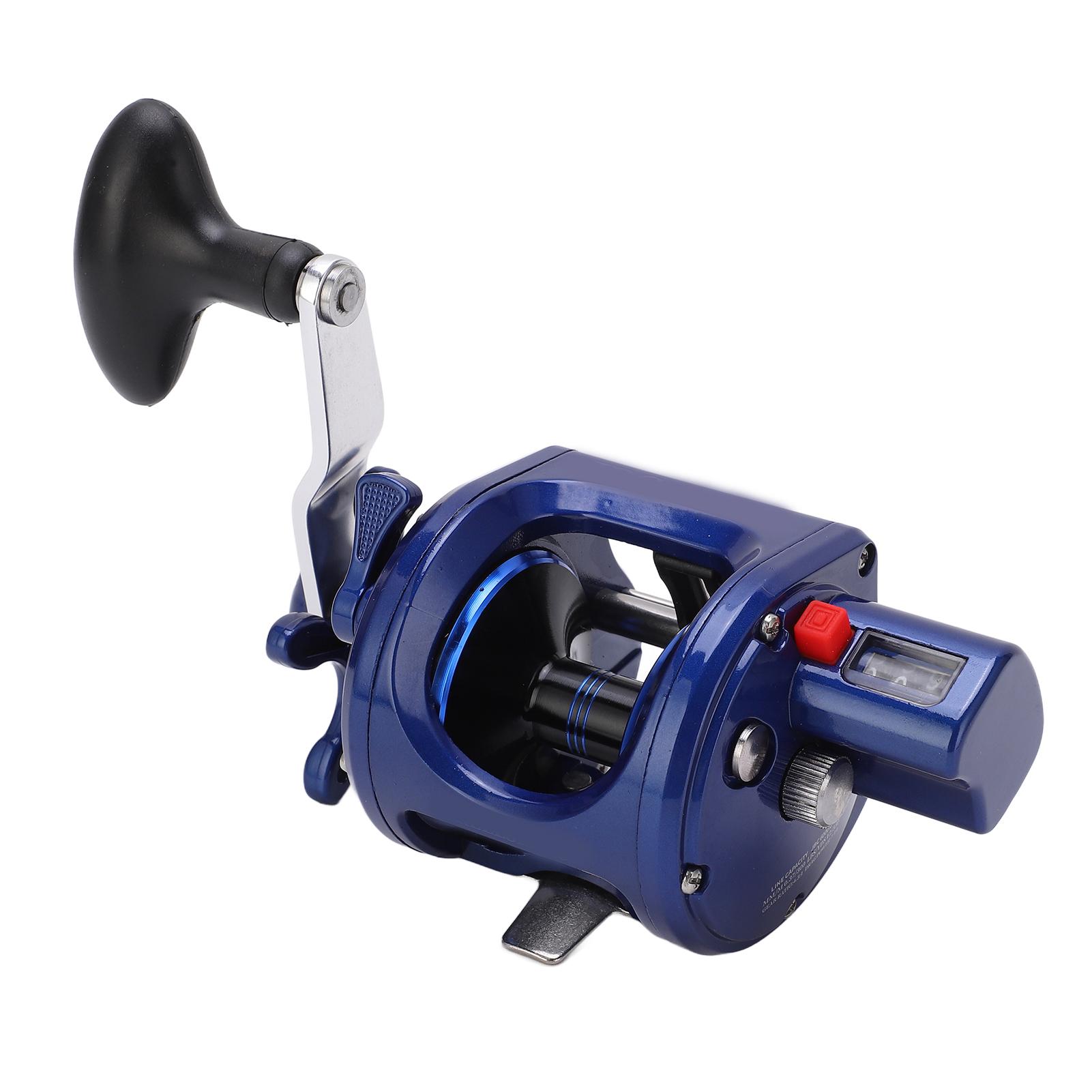 

Fishing Drum Reel 12BB 4.3:1 Ratio Nylon Fibre Main Body with Line Counter for Long Shot Rod Sea Fishing