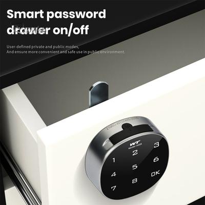 Serrure à code Combinaison de code numérique en alliage de zinc Serrure électronique Alimentée par batterie Sans poinçon Facile à installer Serrure de sécurité par mot de passe pour armoire