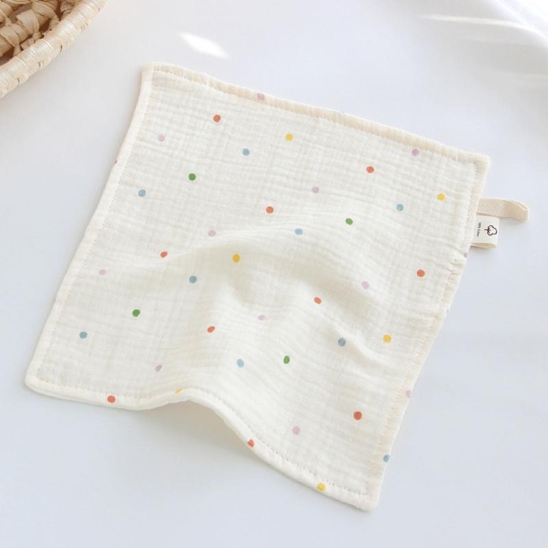 Cotton Washcloth Baby Muslin Face Towel for Delicate Skin 4-layer Absorbent Muslin Hand Washing Towel Newborn Burp Cloth