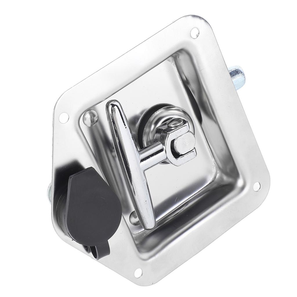 Stainless Steel Folding T Shape Handle Lock T Handle Latch for Truck Trailer Engineering Vehicles